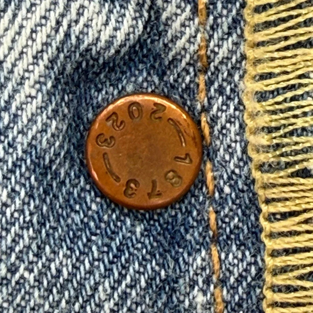 Levis 501 Original Fit Selvedge Jeans 150th Anniv. Mens‎ 36x34 Light Indigo New